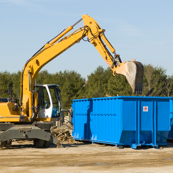 are there any restrictions on where a residential dumpster can be placed in Postville